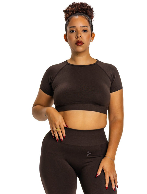 Short - Sleeve Crop Top - PHERO